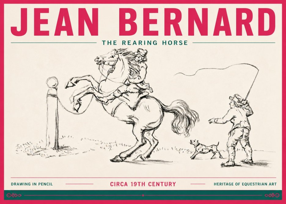 Jean Bernard The Rearing Horse I No6 - Póster