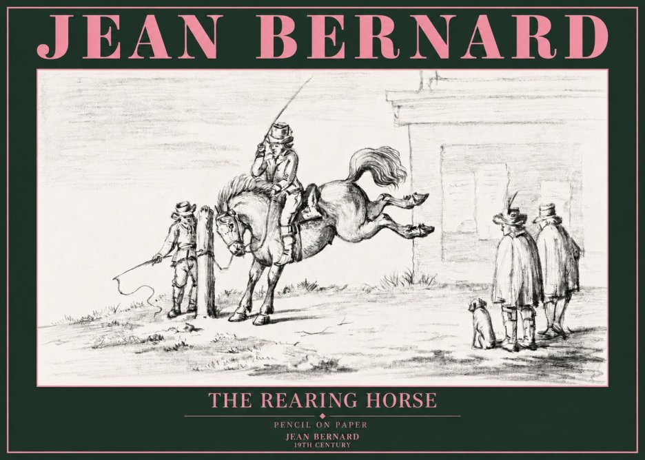 Jean Bernard The Rearing Horse II No3 - Póster