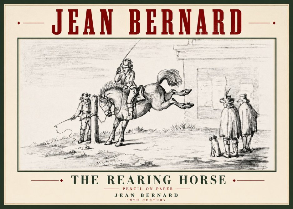 Jean Bernard The Rearing Horse II No5 - Póster