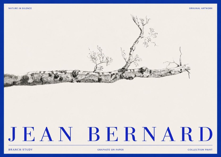 Jean Bernard Tree Branch Study No3 - Póster