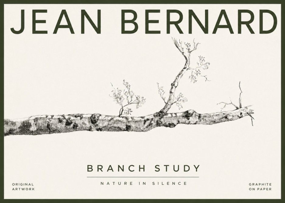 Jean Bernard Tree Branch Study No4 - Póster