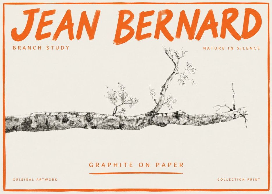 Jean Bernard Tree Branch Study No5 - Póster