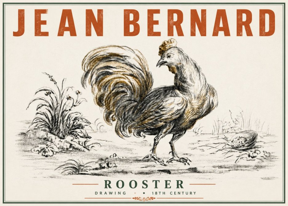 Jean Bernard Rooster No3 - Póster