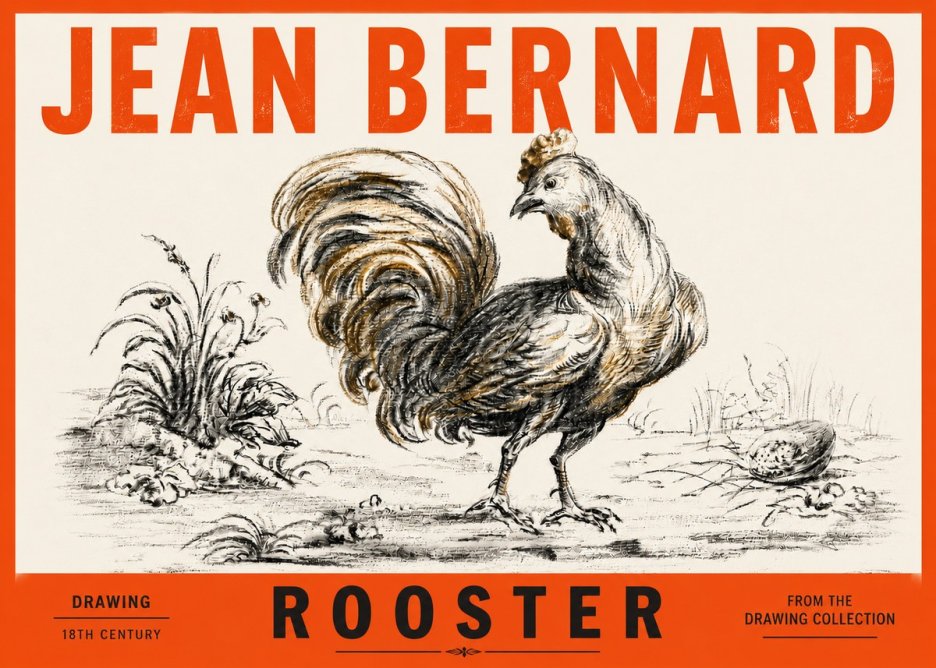 Jean Bernard Rooster No4 - Póster