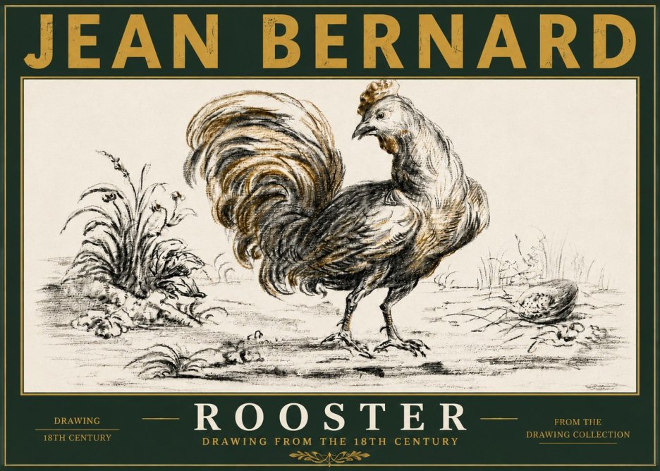 Jean Bernard Rooster No5 - Póster