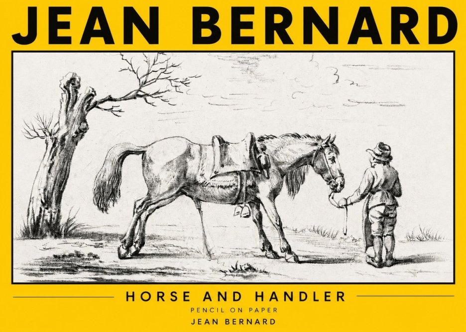 Jean Bernard Horse and Handler No3 - Póster