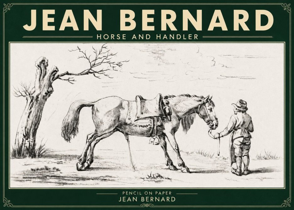 Jean Bernard Horse and Handler No5 - Póster
