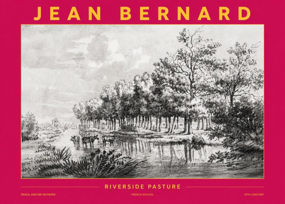 Jean Bernard Riverside Pasture No2 - Póster