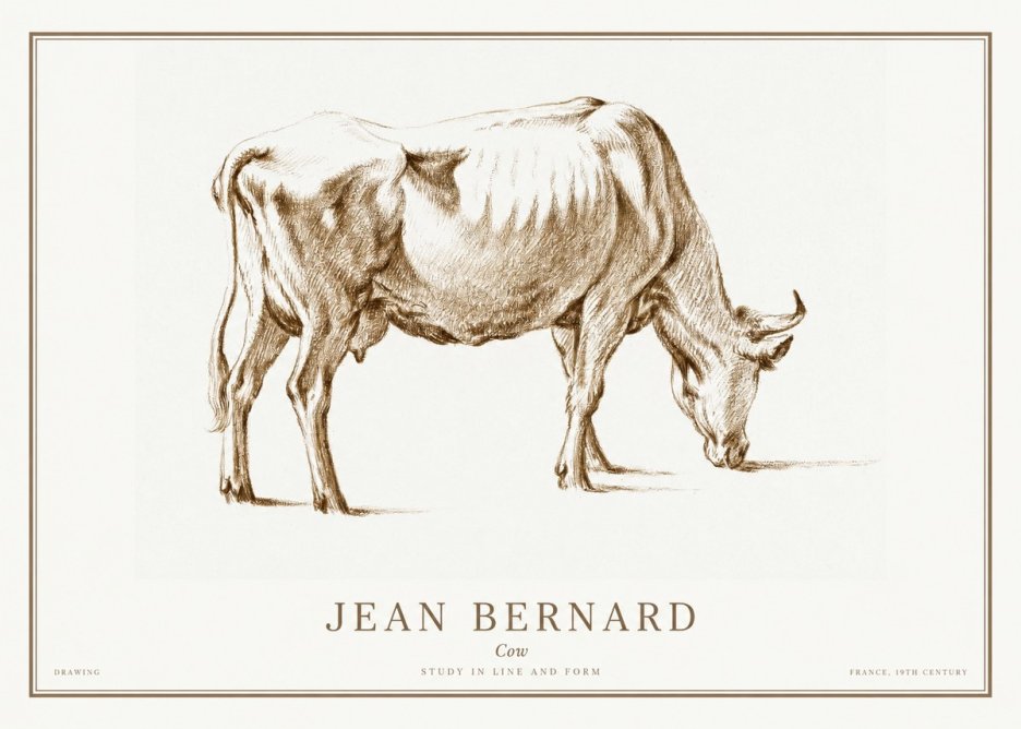 Jean Bernard Cow II No1 - Póster