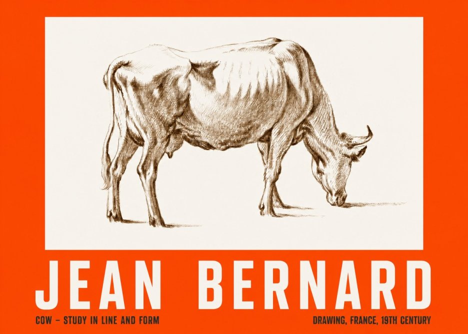 Jean Bernard Cow II No2 - Póster