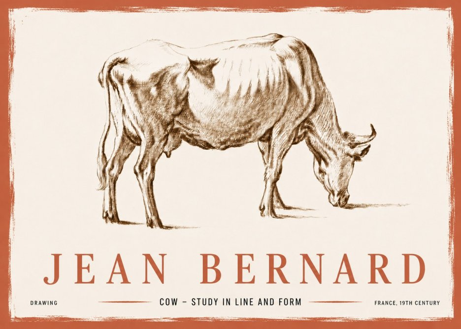 Jean Bernard Cow II No6 - Póster