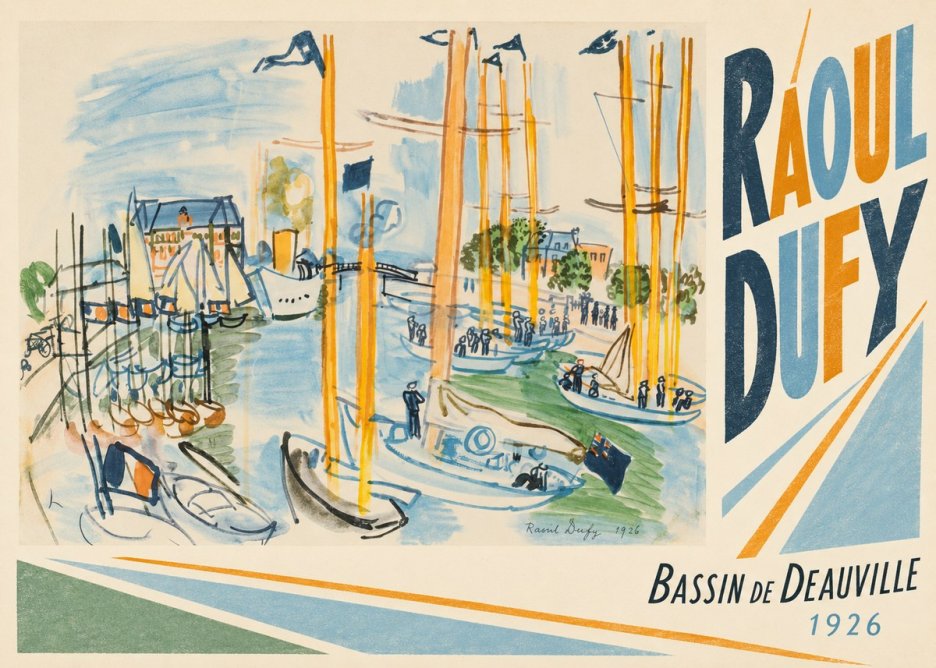 Raoul Dufy Bassin De Deauville No4 - Póster