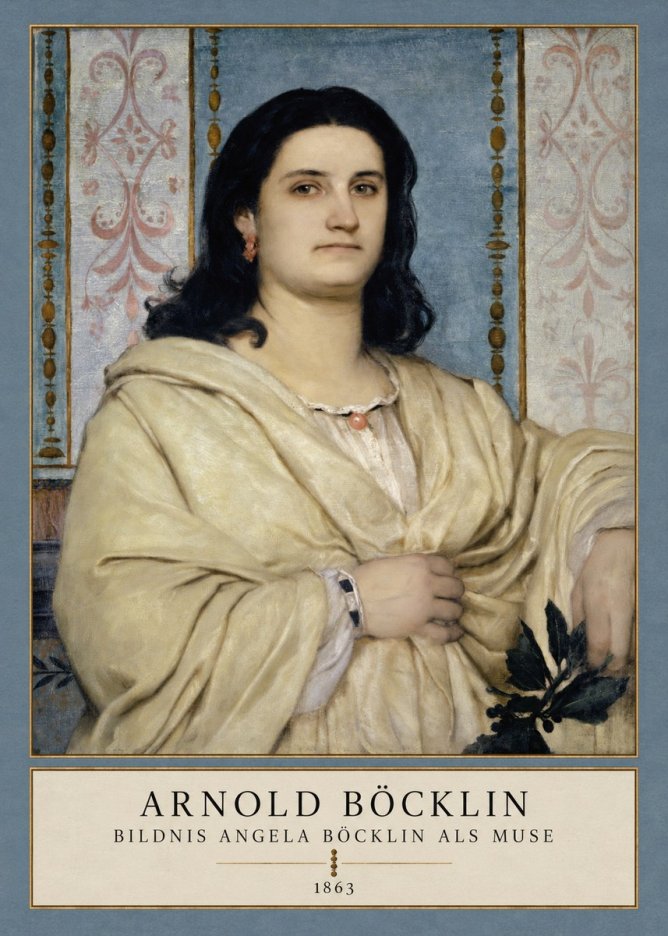 Arnold Böcklin Bildnis Angela Böcklin Als Muse No3 - Póster