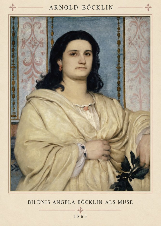 Arnold Böcklin Bildnis Angela Böcklin Als Muse No4 - Póster