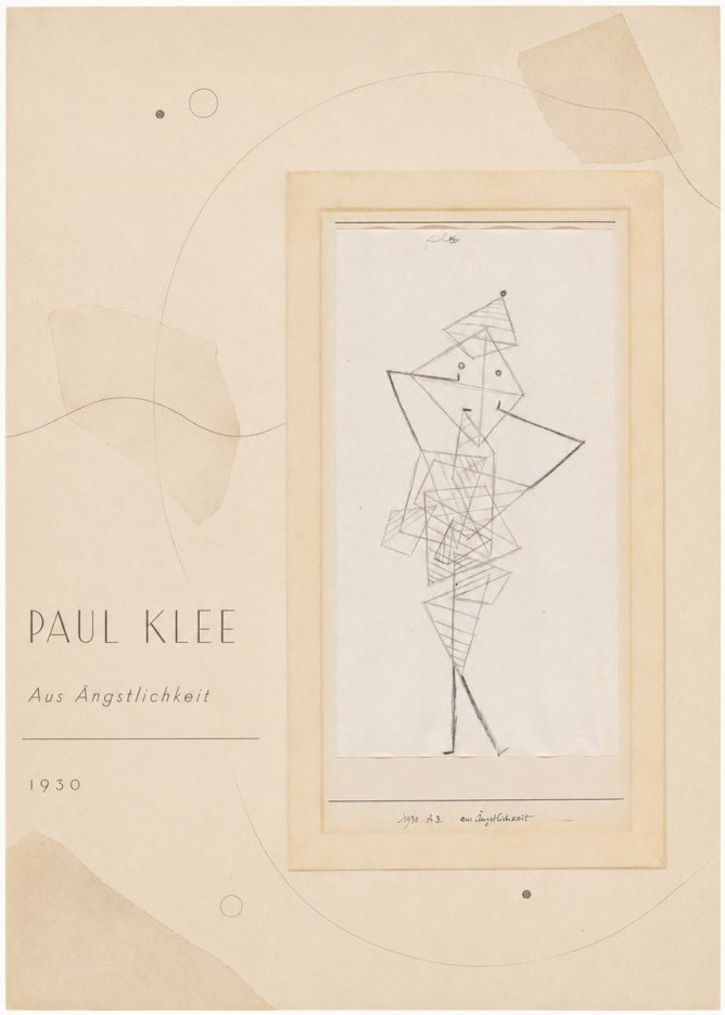 Paul Klee Aus Ängstlichkeit No4 - Póster