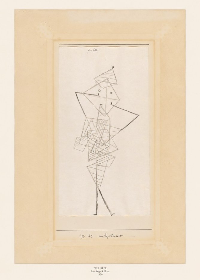 Paul Klee Aus Ängstlichkeit No6 - Póster