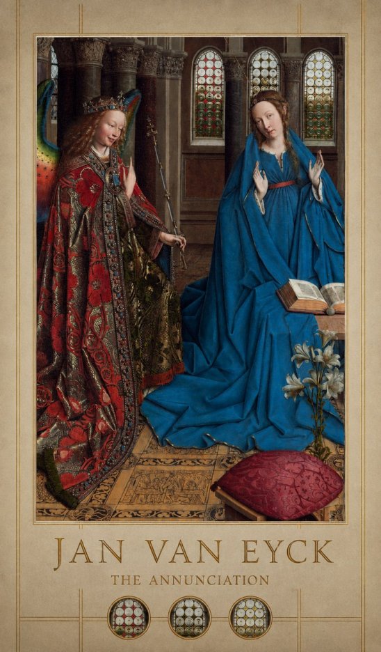 Jan van Eyck The Annunciation I No4 - Póster