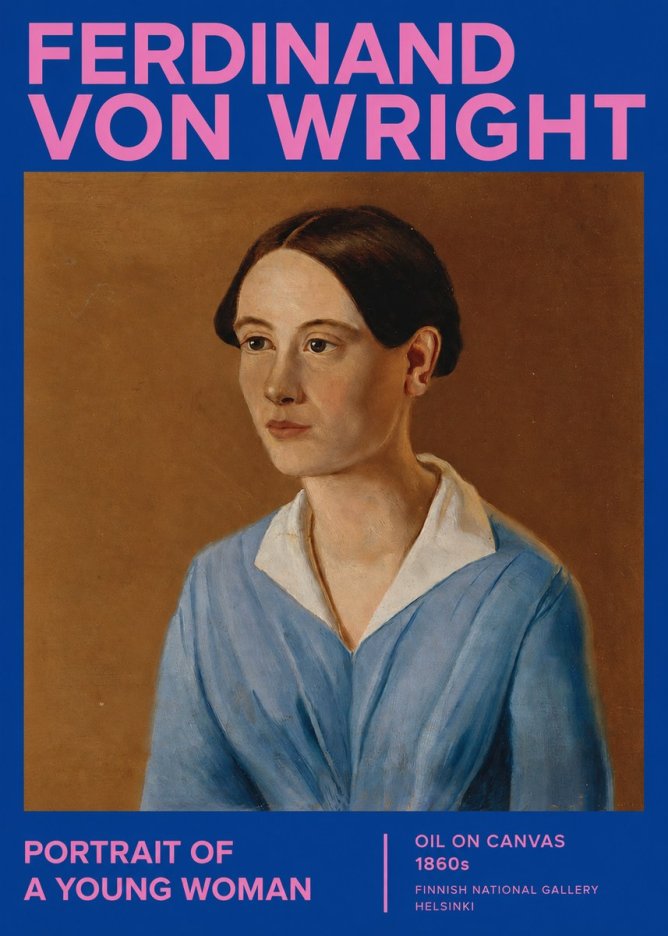 Ferdinand von Wright Portrait of a Young Woman No2 - Póster