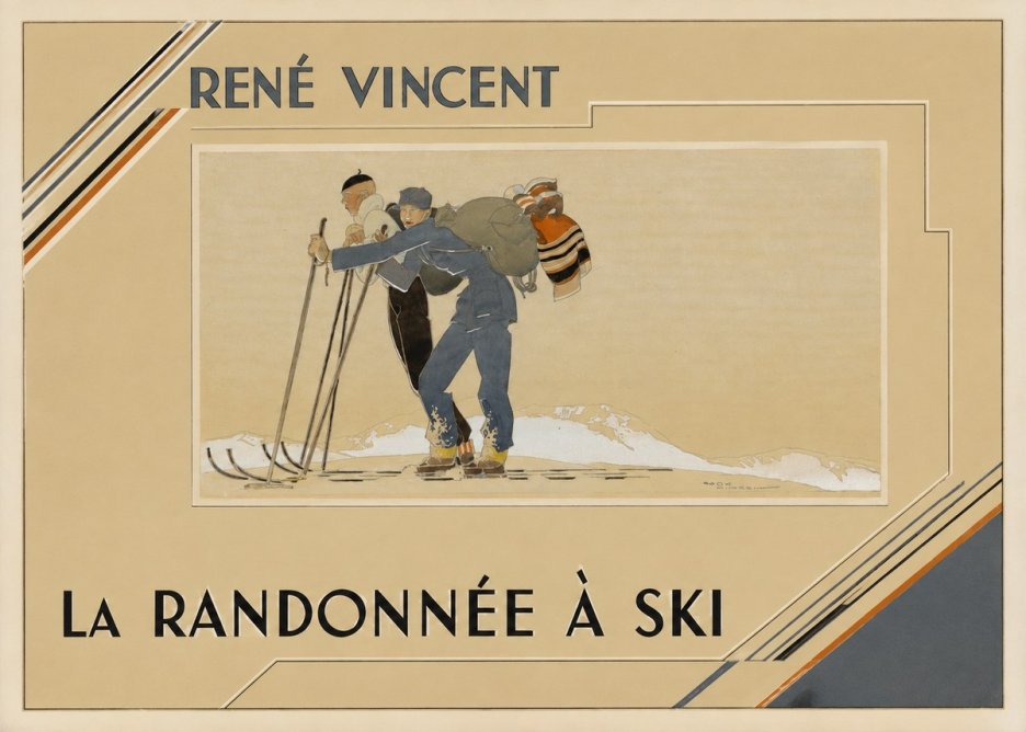 René Vincent La Randonnée À Ski No2 - Póster