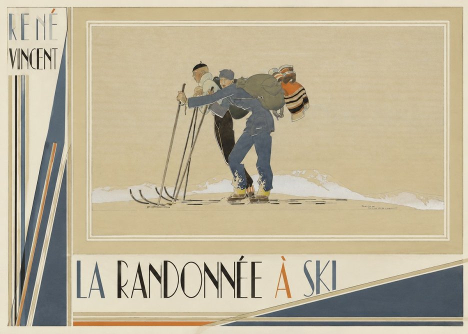 René Vincent La Randonnée À Ski No3 - Póster