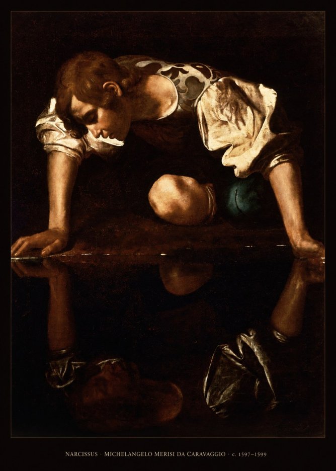 Michelangelo Merisi da Caravaggio Narcissus I No6 - Póster