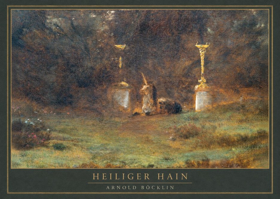 Arnold Böcklin Heiliger Hain No1 - Póster