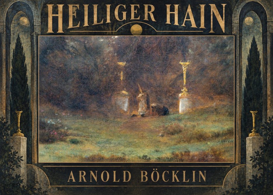 Arnold Böcklin Heiliger Hain No5 - Póster
