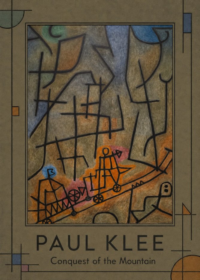 Paul Klee Conquest of the Mountain I No1 - Póster
