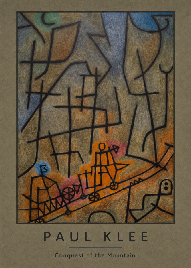Paul Klee Conquest of the Mountain I No3 - Póster