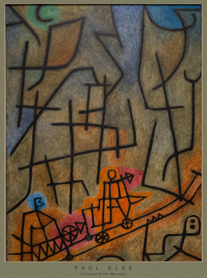Paul Klee Conquest of the Mountain I No6 - Póster