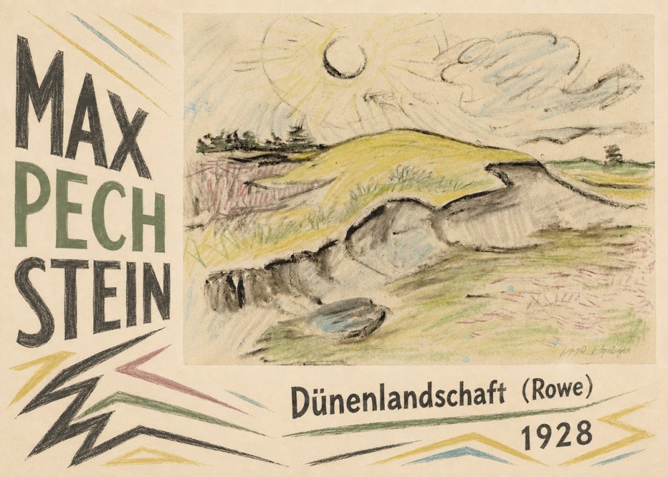 Max Pechstein Dünenlandschaft (Rowe) No4 - Póster