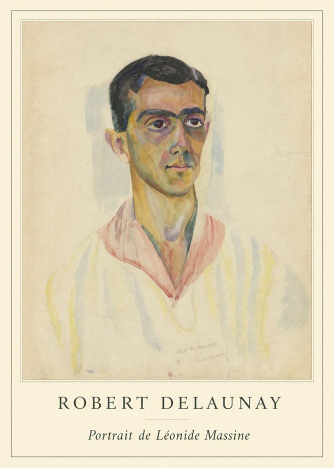 Robert Delaunay Portrait De Léonide Massine No4 - Póster