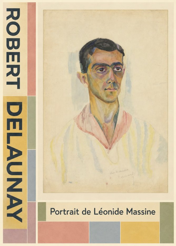 Robert Delaunay Portrait De Léonide Massine No5 - Póster