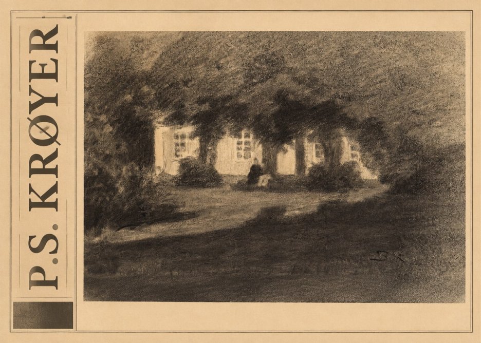 P.S. Krøyer Fra Krøyers Hus Og Have I Skagen No3 - Póster
