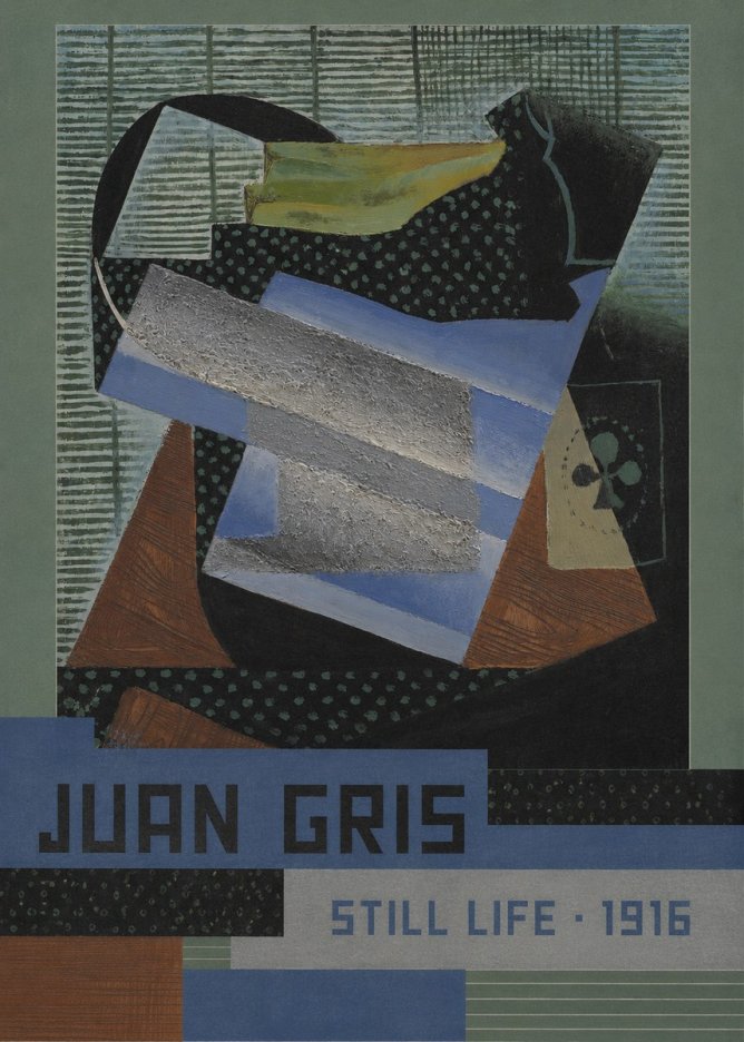 Juan Gris Still Life II No5 - Póster