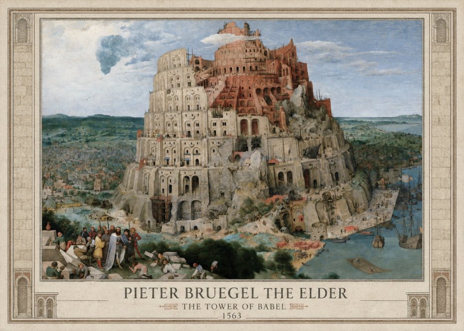 Pieter Bruegel The Tower of Babel IX No1 - Póster
