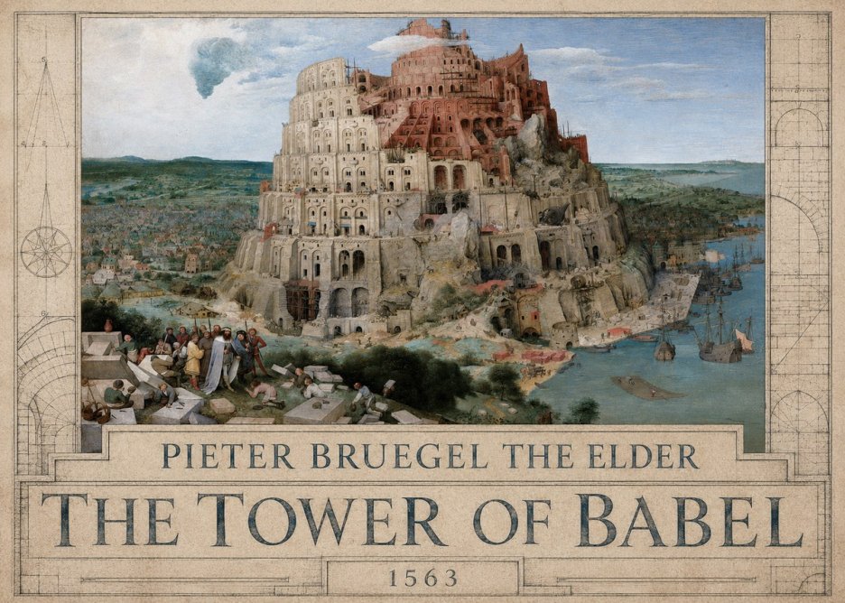 Pieter Bruegel The Tower of Babel IX No3 - Póster