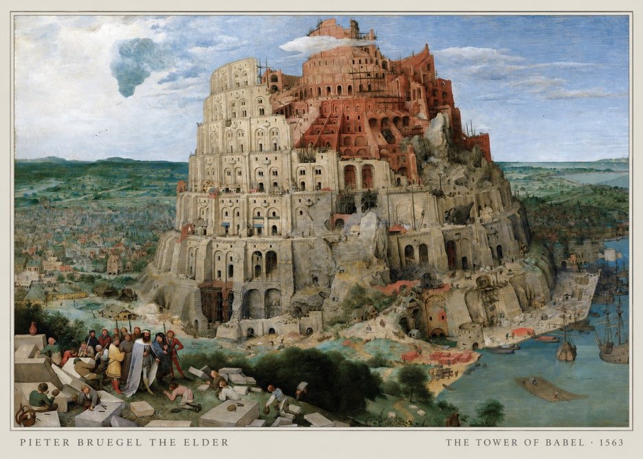 Pieter Bruegel The Tower of Babel IX No5 - Póster