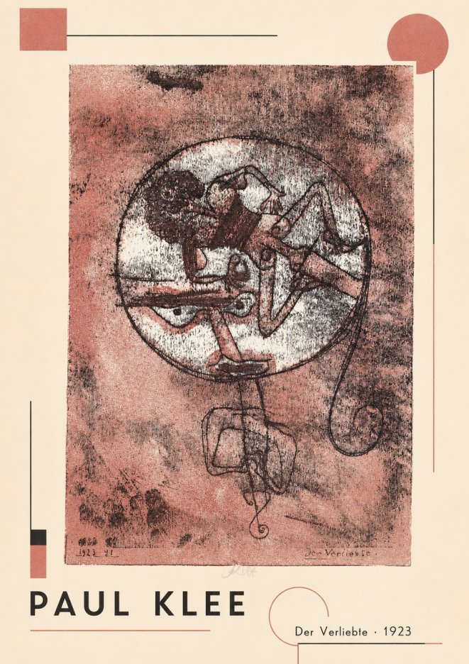 Paul Klee Der Verliebte I No2 - Póster