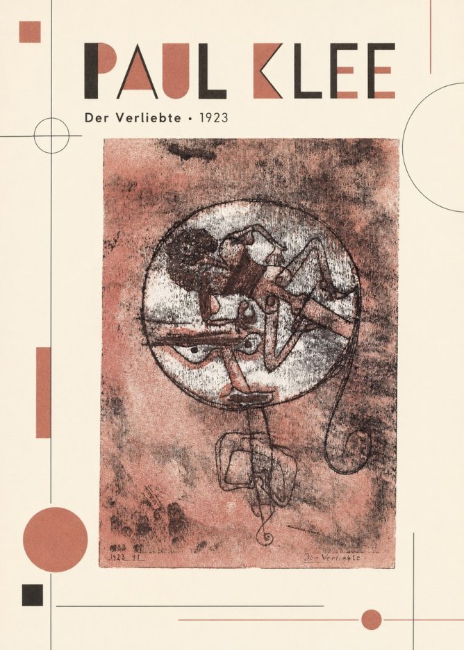 Paul Klee Der Verliebte I No6 - Póster