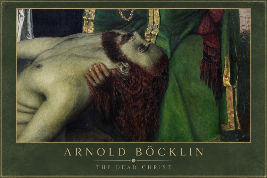 Arnold Böcklin The Dead Christ No1 - Póster