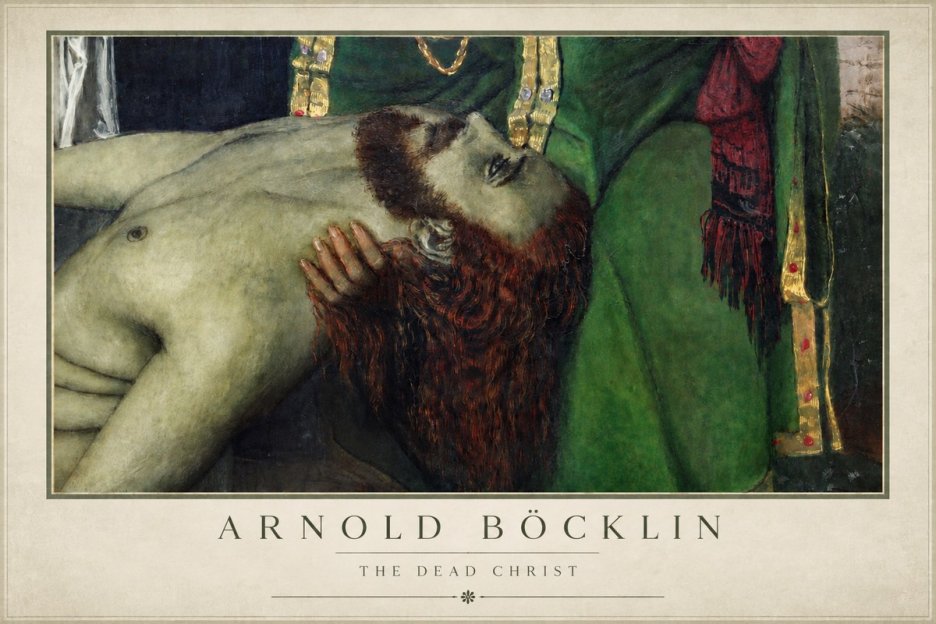 Arnold Böcklin The Dead Christ No4 - Póster