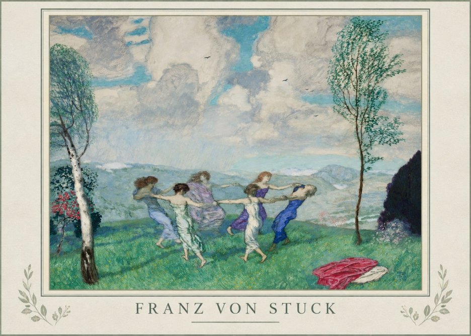 Franz von Stuck Spring Dance No1 - Póster