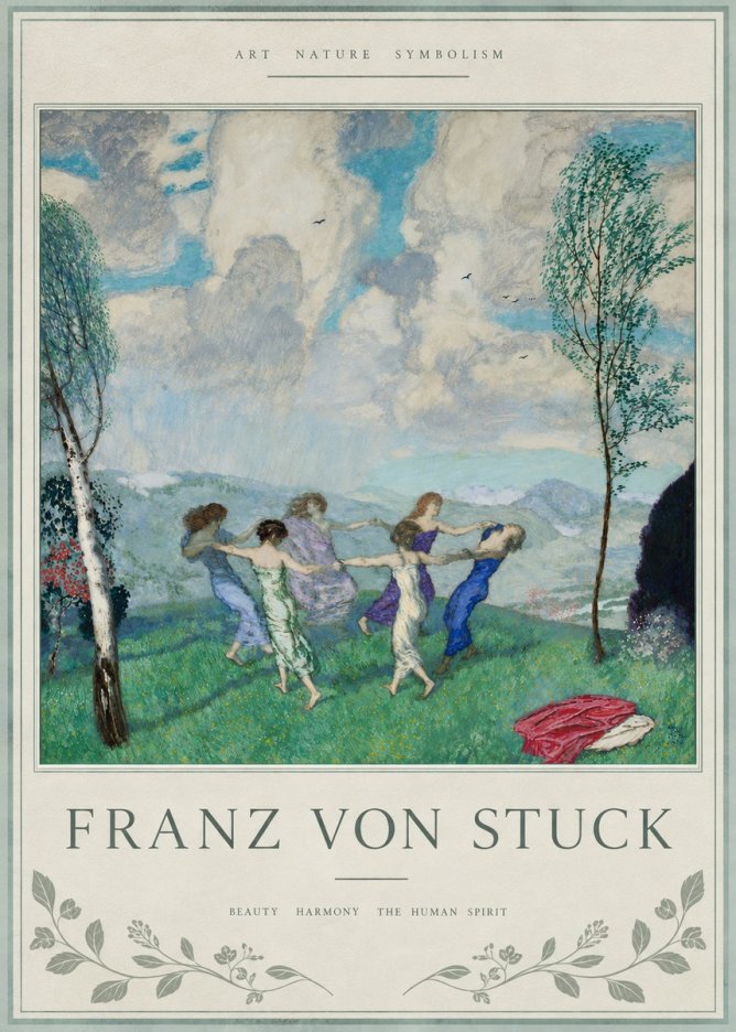 Franz von Stuck Spring Dance No4 - Póster
