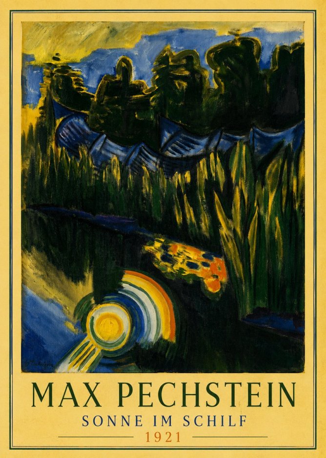 Max Pechstein Sonne Im Schilf No3 - Póster