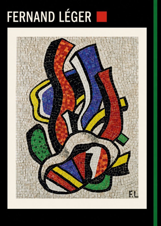 Fernand Léger Abstract Mosaic No6 - Póster