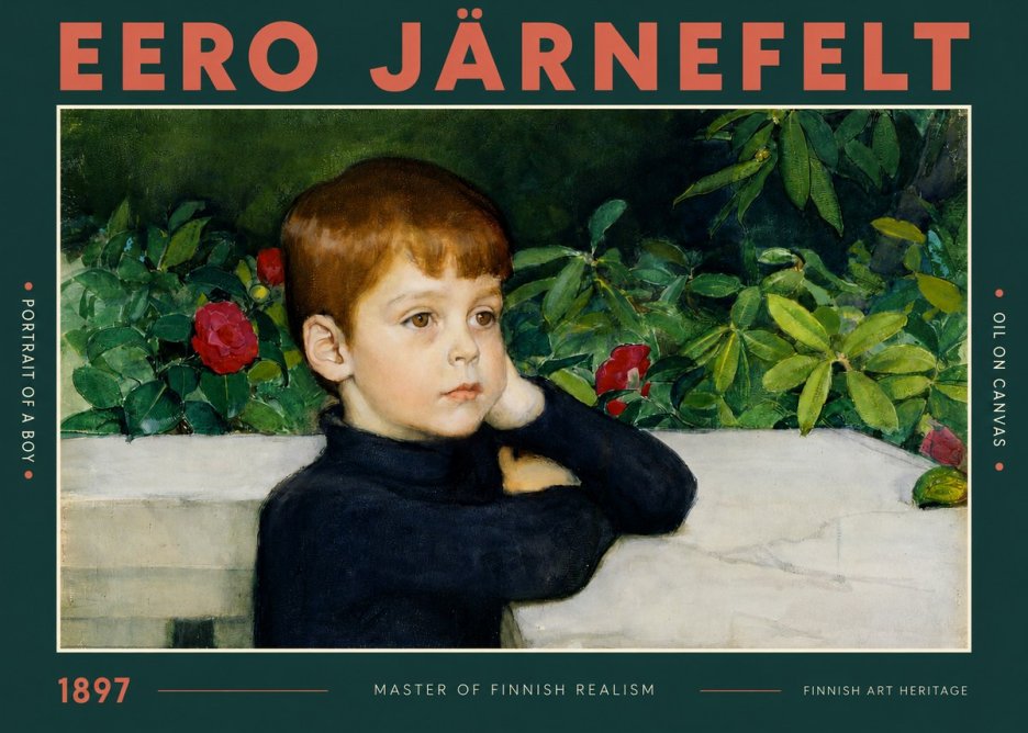 Eero Järnefelt Portrait of a Boy No2 - Póster