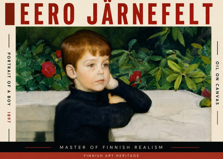Eero Järnefelt Portrait of a Boy No5 - Póster