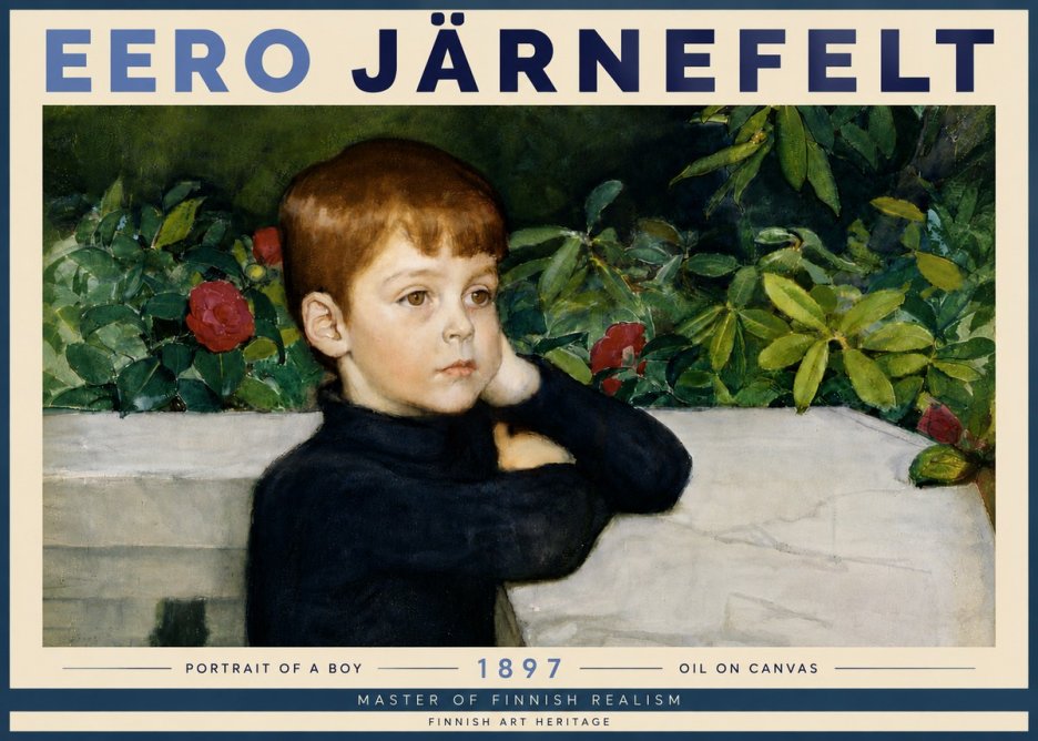 Eero Järnefelt Portrait of a Boy No6 - Póster
