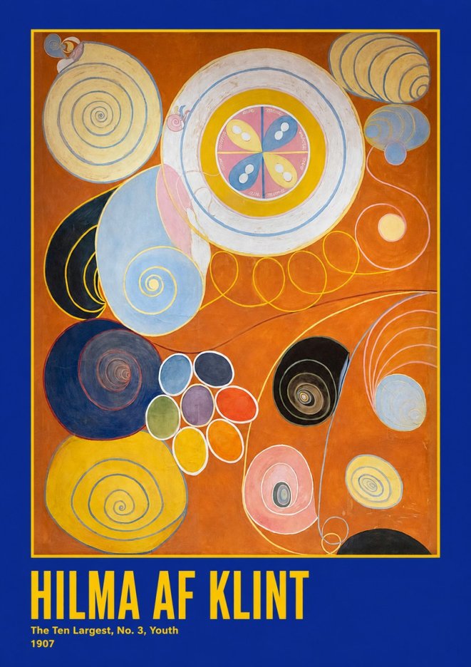 Hilma af Klint The Ten Largest, No. 3, Youth No2 - Póster